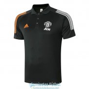 Camiseta Manchester United Polo Black 2020-2021