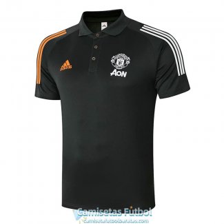 Camiseta Manchester United Polo Black 2020-2021