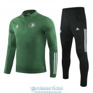 Feyenoord Sudadera De Entrenamiento Green + Pantalon 2020-2021