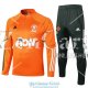 Manchester United Sudadera De Entrenamiento Orange + Pantalon 2020-2021