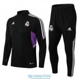 Real Madrid Sudadera De Entrenamiento Black I + Pantalon Black I 2022/2023