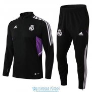 Real Madrid Sudadera De Entrenamiento Black I + Pantalon Black I 2022/2023