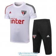 Sao Paulo FC Sudadera De Entrenamiento White + Pantalon 2020-2021