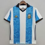 Camiseta Argentina Commemorative White Blue 2021/2022