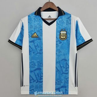 Camiseta Argentina Commemorative White Blue 2021/2022