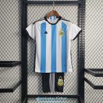 Camiseta Argentina Ninos 3 Star Primera Equipacion 2022/2023