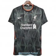 Camiseta Liverpool Training Gray Black 2020/2021