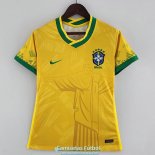 Camiseta Mujer Brasil Classic Yellow I 2022/2023