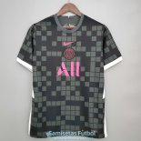 Camiseta PSG Black Grey Pink 2021/2022