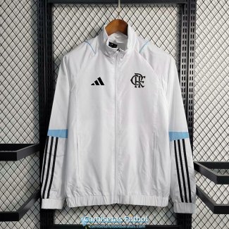 Flamengo Chaqueta Rompevientos White II 2023/2024