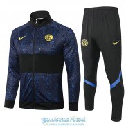 Inter Milan Chaqueta Blue Black + Pantalon 2020-2021