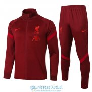 Liverpool Chaqueta Burgundy + Pantalon 2020-2021