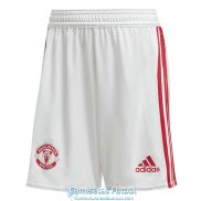 Pantalon Corto Manchester United White 2020-2021
