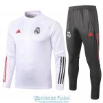 Real Madrid Sudadera De Entrenamiento White + Pantalon 2020-2021