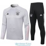 Alemania Sudadera De Entrenamiento Light Grey + Pantalon 2020-2021