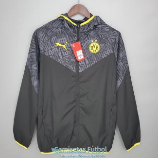Borussia Dortmund Chaqueta Rompevientos Black Grey 2021/2022