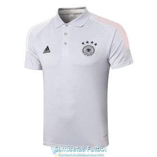 Camiseta Alemania Polo Light Grey 2020-2021
