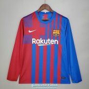 Camiseta Manga Larga Barcelona Primera Equipacion 2021/2022