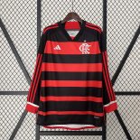 Camiseta Manga Larga Flamengo Primera Equipacion 2024/2025