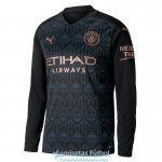 Camiseta Manga Larga Manchester City Segunda Equipacion 2020-2021