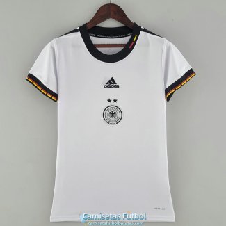 Camiseta Mujer Alemania White I 2022/2023