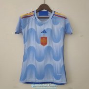 Camiseta Mujer Espana Segunda Equipacion 2022/2023