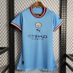 Camiseta Mujer Manchester City Primera Equipacion 2022/2023