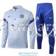 Chelsea Sudadera De Entrenamiento Light Grey + Pantalon 2020-2021
