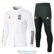 Manchester United Chaqueta White + Pantalon 2020-2021