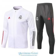 Real Madrid Chaqueta White + Pantalon 2020-2021