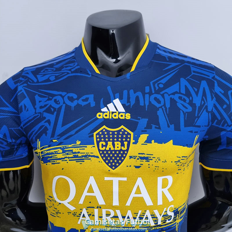 Camiseta Boca Especial Version Player 2022-2023 Azul Amarillo Barata Replica | lupon.gov.ph