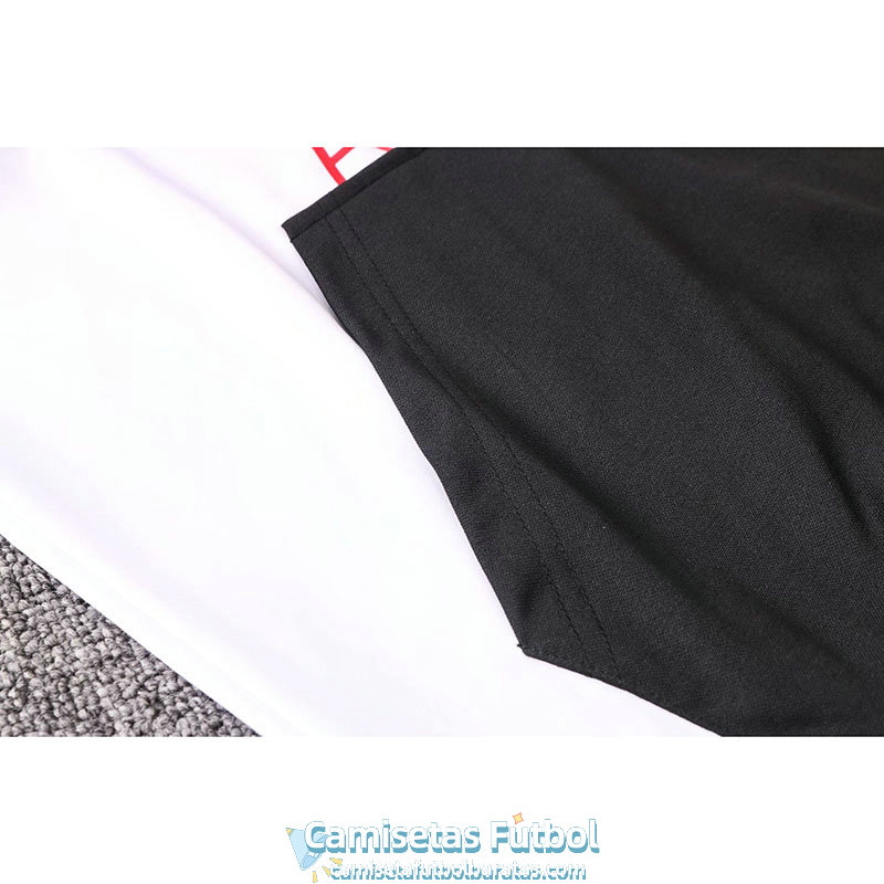 Jordan Chaqueta Capucha White Black + Pantalon 2020-2021