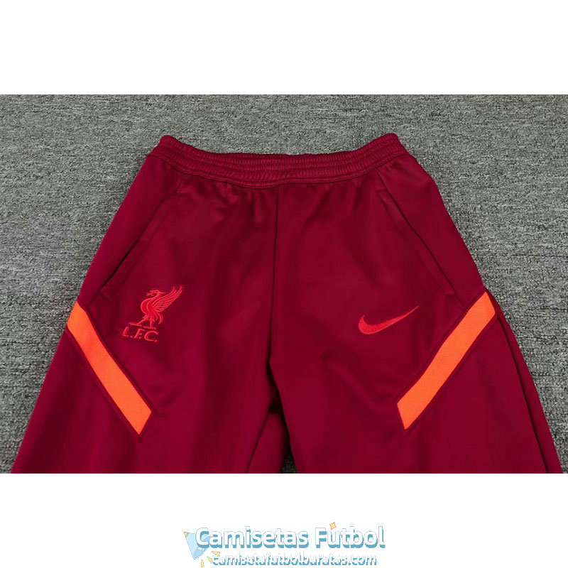 Liverpool Chaqueta Capucha Red + Pantalon Red 2021/2022