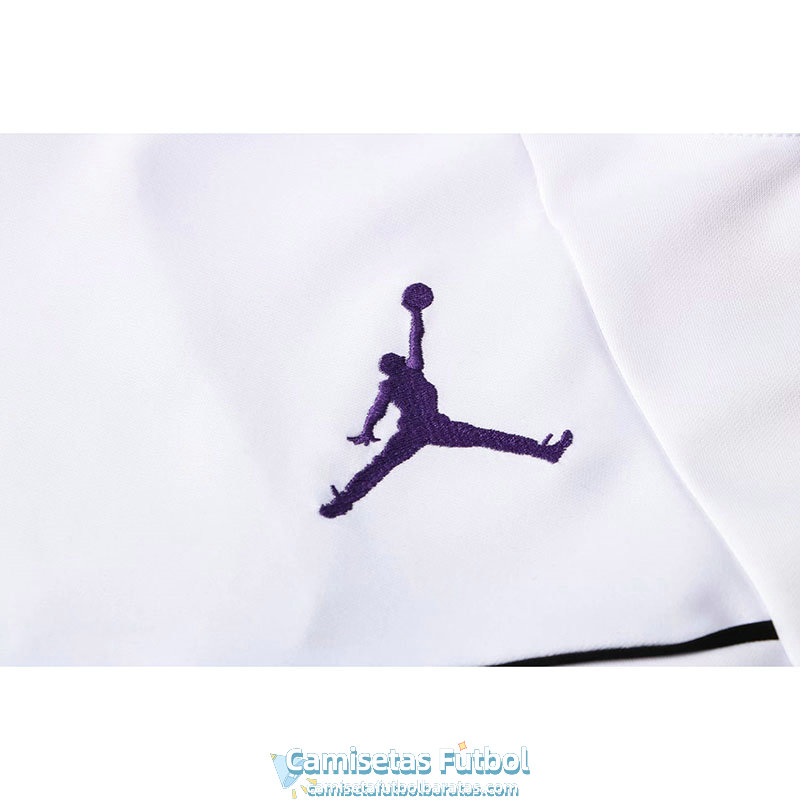 PSG x Jordan Chaqueta White Black Streak + Pantalon Black 2021/2022